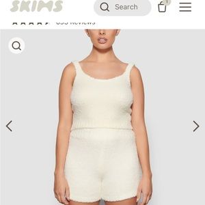 Skims cozy set in Bone size S/M